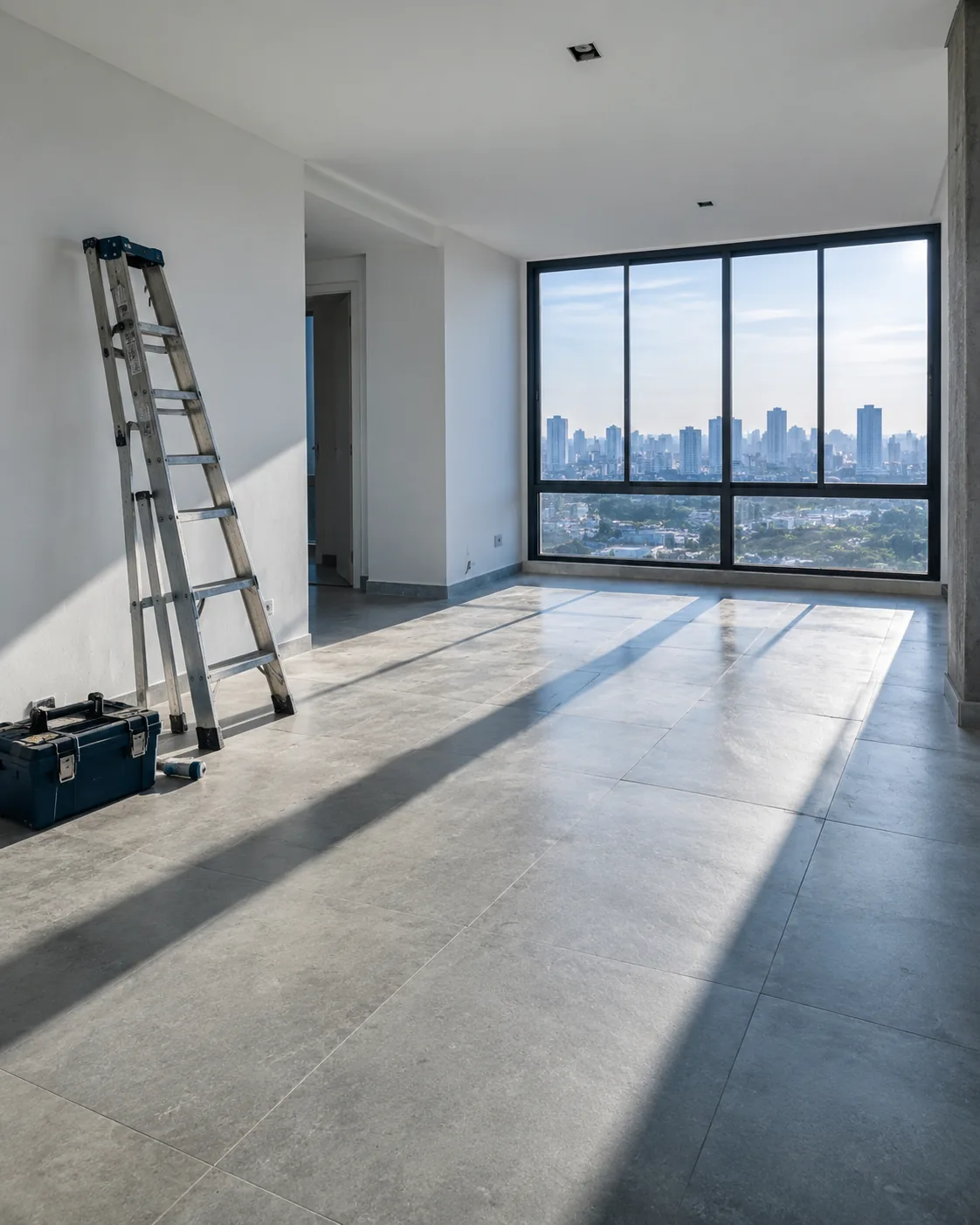 Obra em fase de acabamento
